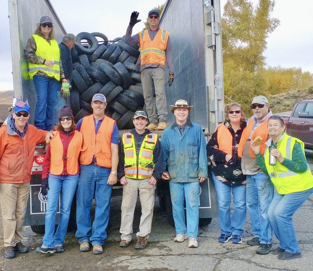 Rotary Club of Granby’s tire collection called a success
